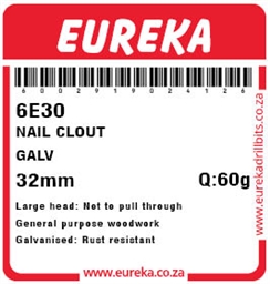 6E30 - Clout Nail -6E30_label_T